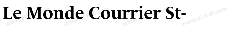 Le Monde Courrier St字体转换